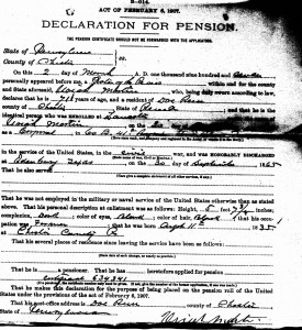 Uriah Martin Military Pension File