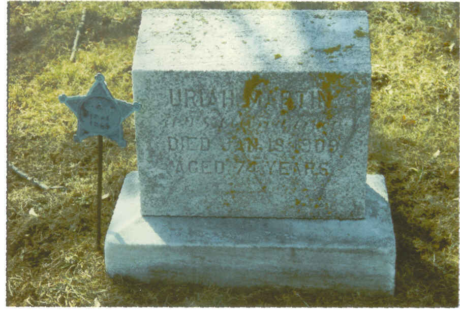 Final Resting Place of Uriah Martin Union Hill Cemetery