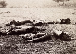 Federal dead on the field of battle of first day, Gettysburg, Pennsylvania 