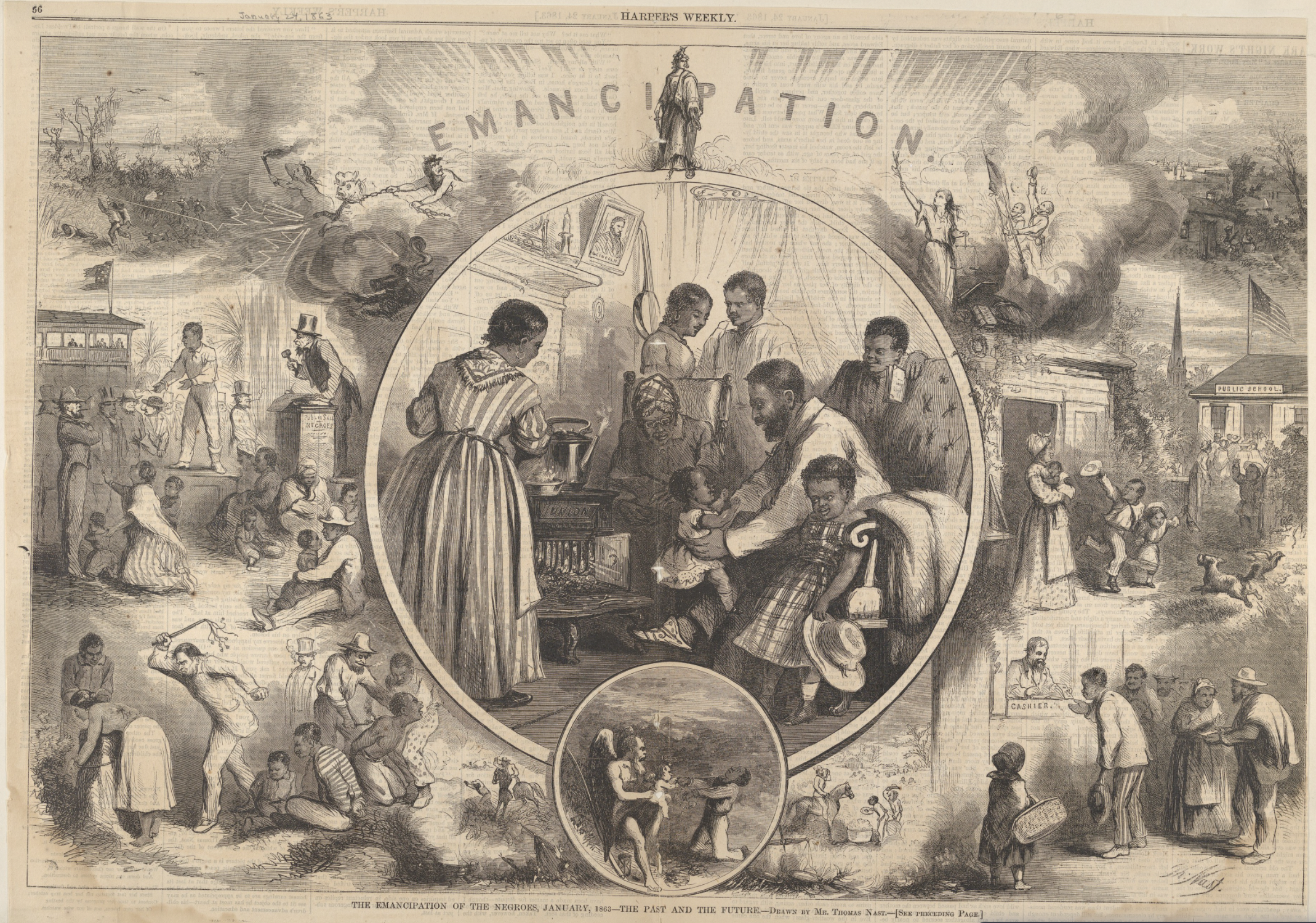 Thomas Nast's “Emancipation” (1863 / 1865) | Emancipation Digital Classroom