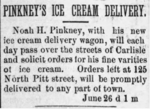 Pinkney's ice cream
