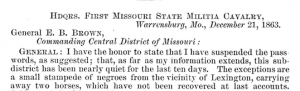 Stampede Report Missouri 
