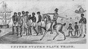 Depiction of US slave trade, to which Douglass was vehemently opposed