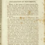 The Declaration of Sentiments
