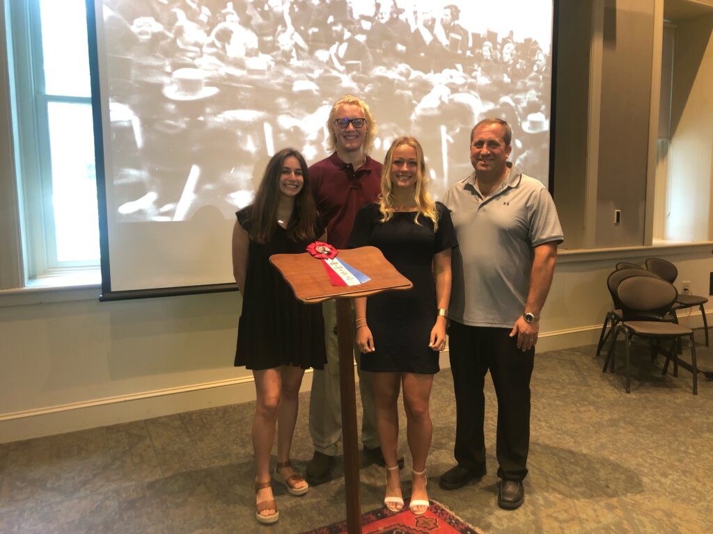 Staff with Gettysburg Address Lectern