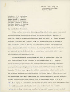 MLK typed letter