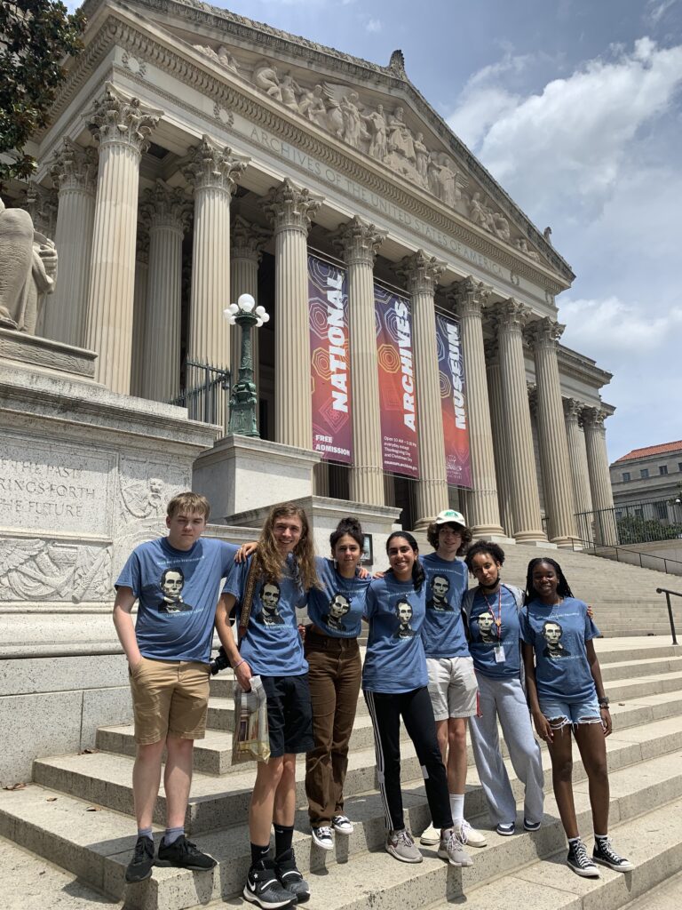 students at National Archives