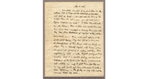Handwritten letter from John to Abigail