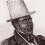 man wearing hat, glasses