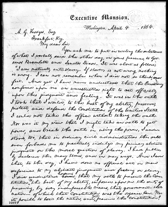 Letter to Albert G
