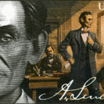 Lincoln as Lawyer stamp