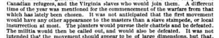 John Brown and slave stampedes