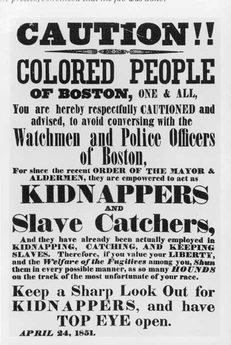 Caution, Colored People of Boston 